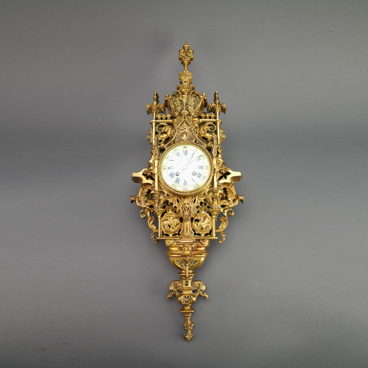 French Gothic Style Gilt Bronze