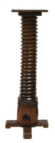 FRENCH GRAPE PRESS SCREW PDESTAL