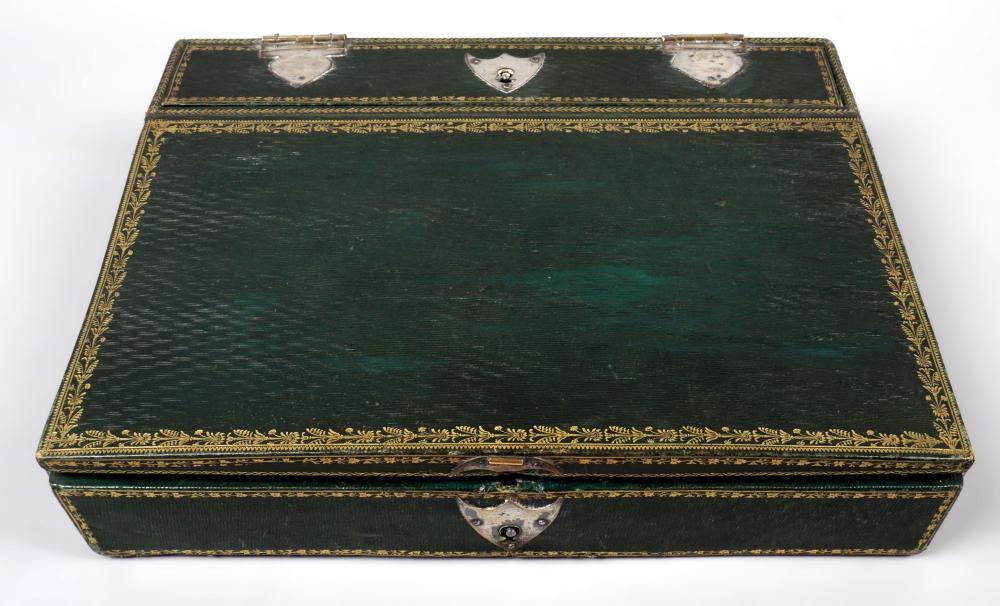 FRENCH GREEN MOROCCAN LEATHER