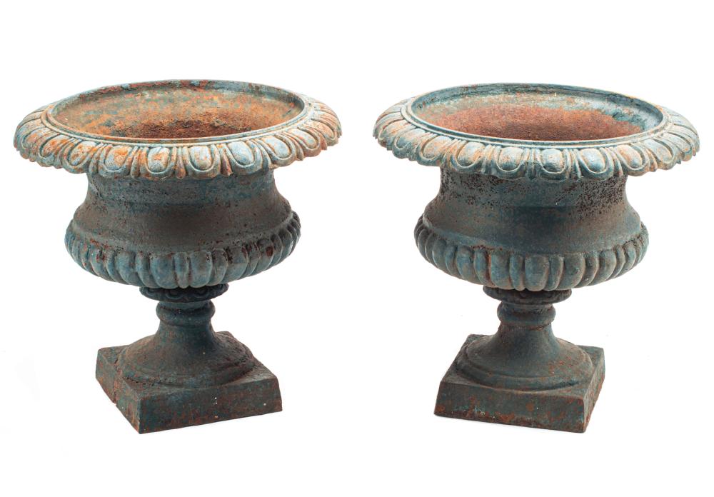 FRENCH GREEN PAINTED CAST IRON