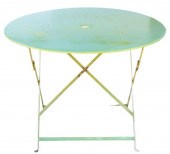 FRENCH GREEN PAINTED METAL GAR