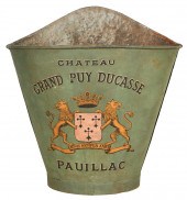 FRENCH GREEN PAINTED TOLE GRAP