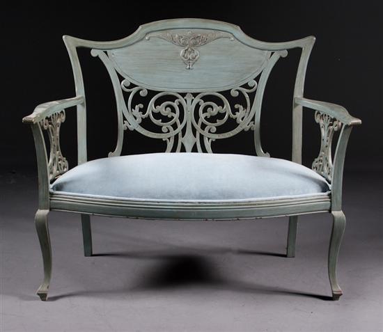 French green painted wood