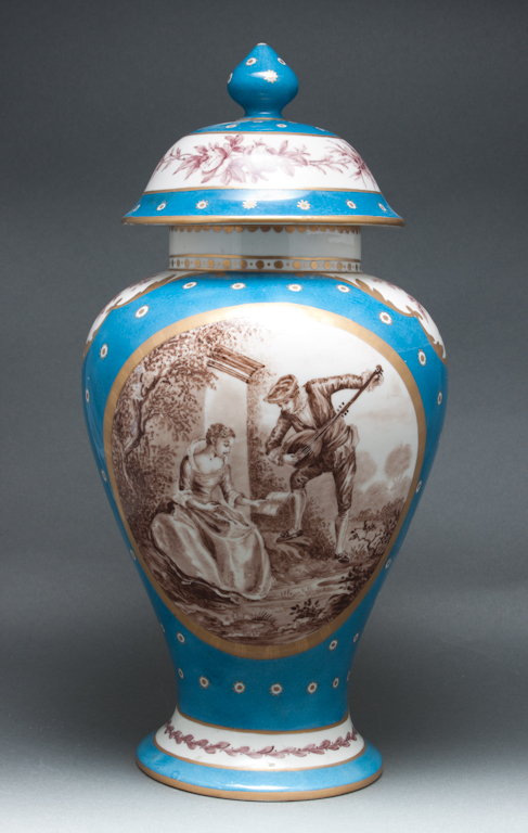 French grisaille paint and transfer