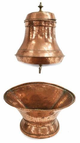 FRENCH HAMMERED COPPER LAVABO