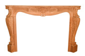 FRENCH HAND CARVED FIREPLACE M