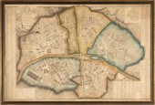 FRENCH HAND-COLORED MAP: PLAN
