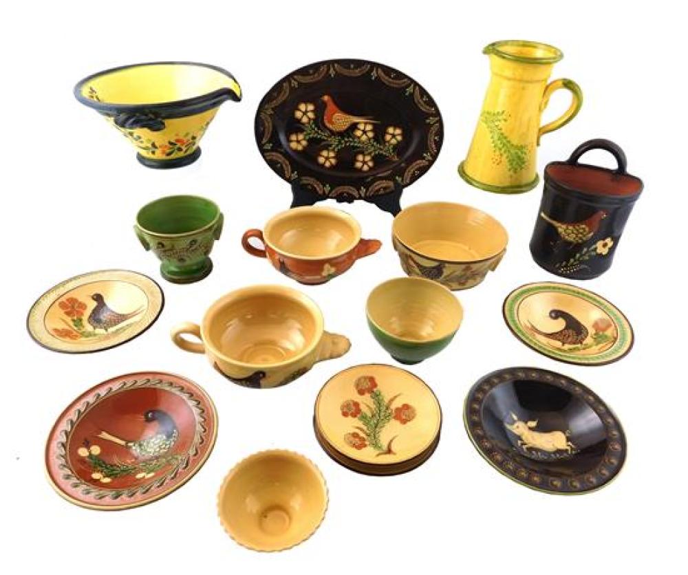 FRENCH HANDMADE POTTERY INCLUDING