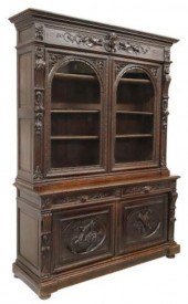 FRENCH HENRI II STYLE CARVED O