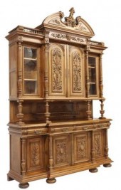 FRENCH HENRI II STYLE CARVED W