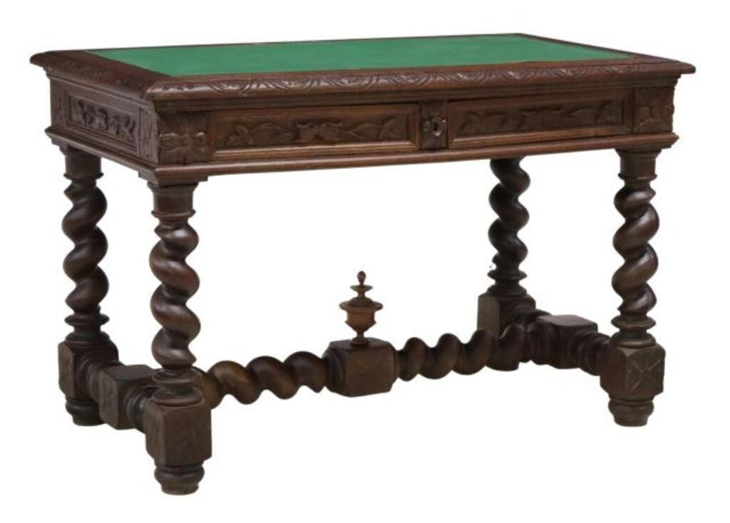 FRENCH HENRI II STYLE CARVED OAK