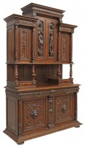 FRENCH HENRI II STYLE CARVED W
