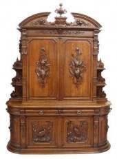 FRENCH HENRI II STYLE CARVED O
