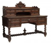 FRENCH HENRI II STYLE CARVED O