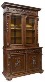 FRENCH HENRI II STYLE CARVED O