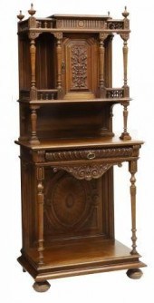 FRENCH HENRI II STYLE CARVED W