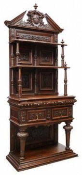 FRENCH HENRI II STYLE CARVED W