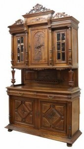 FRENCH HENRI II STYLE CARVED W