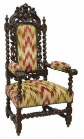 FRENCH HENRI II STYLE CARVED W