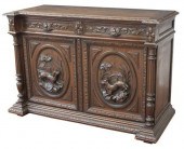 FRENCH HENRI II STYLE CARVED O