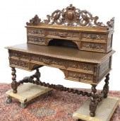 FRENCH HENRI II STYLE CARVED O