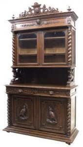 FRENCH HENRI II STYLE CARVED H