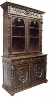 FRENCH HENRI II STYLE CARVED O