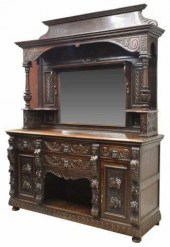 FRENCH HENRI II STYLE CARVED O