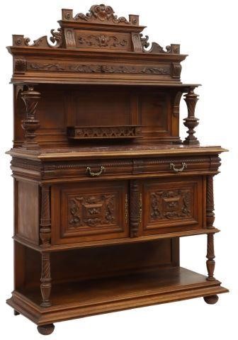 FRENCH HENRI II STYLE MARBLE-TOP