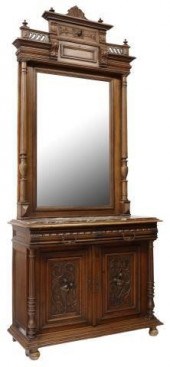 FRENCH HENRI II STYLE MIRRORED