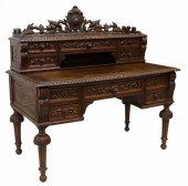 FRENCH HENRI II STYLE OAK WRIT