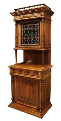 FRENCH HENRI II STYLE OAK BUFFET W/