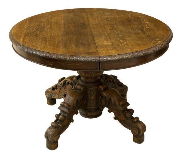FRENCH HENRI II STYLE OAK EXTENSION