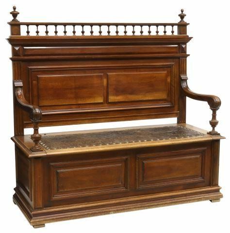 FRENCH HENRI II STYLE WALNUT COFFER