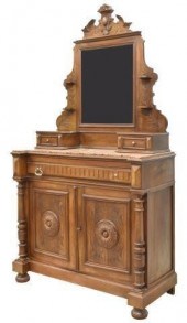FRENCH HENRI II STYLE WALNUT D