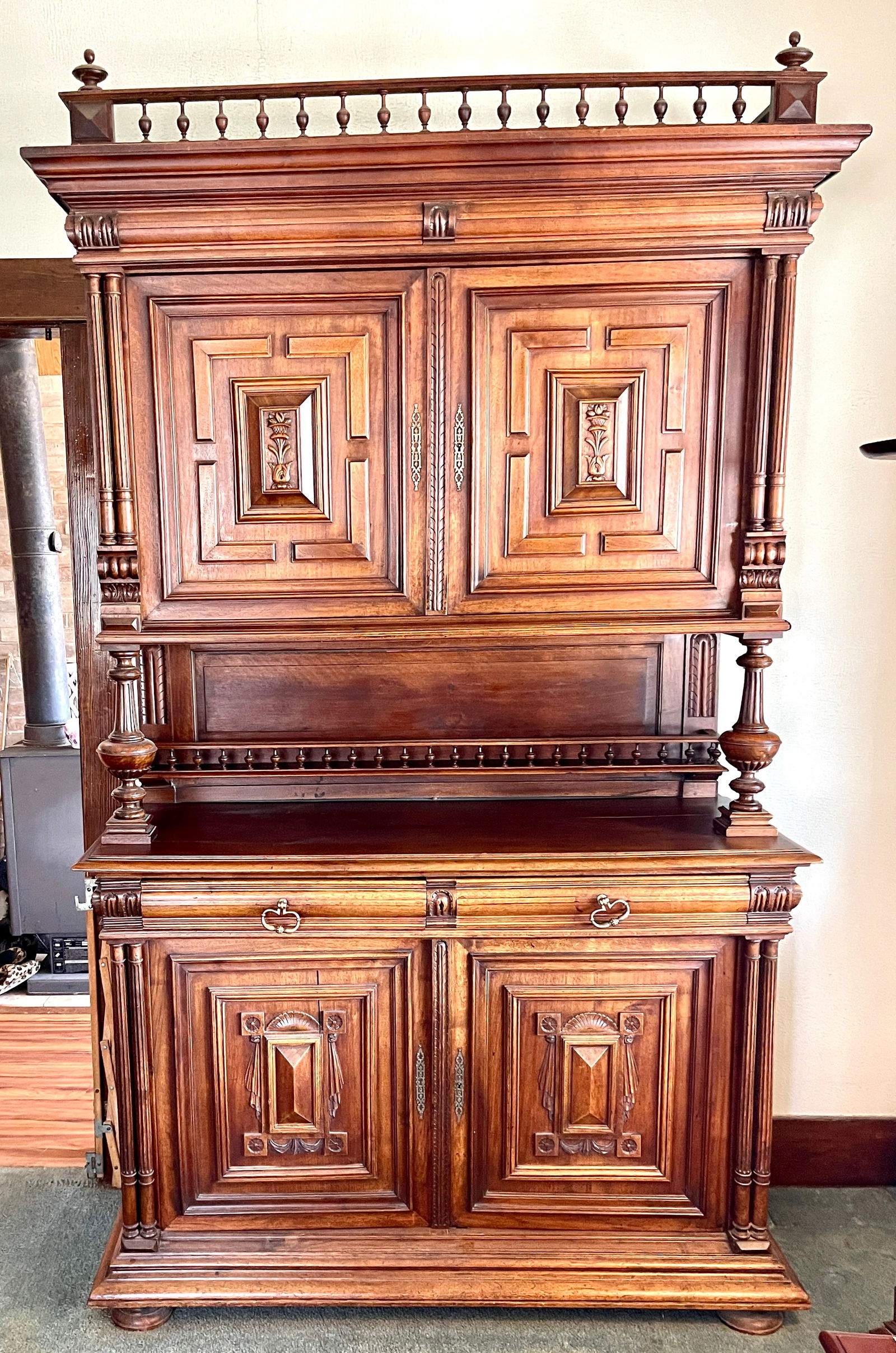 FRENCH HENRY II  WALNUT