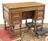 FRENCH HINGED-TOP WALNUT WRITI