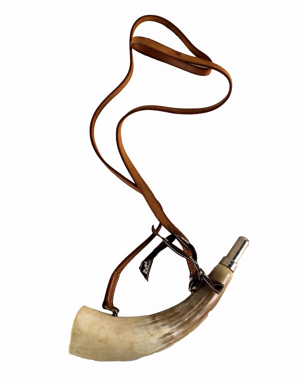FRENCH HUNTING HORN WITH HERMES
