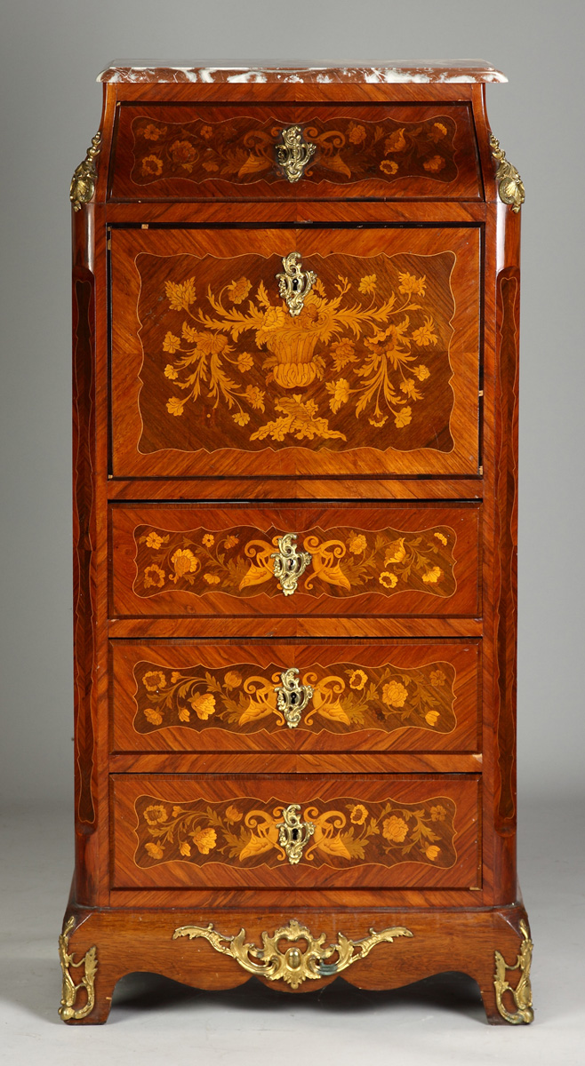 French Inlaid Drop Front