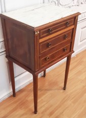 FRENCH INLAID MAHOGANY BRONZE