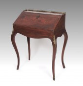 FRENCH INLAID & ORMOLU MOUNTED