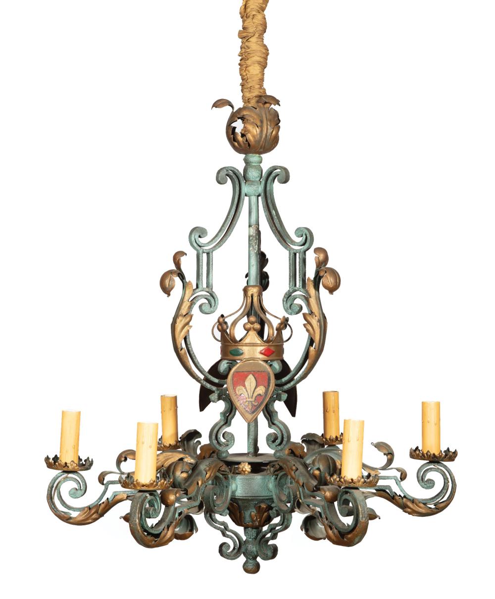 FRENCH IRON AND TOLE PEINTE