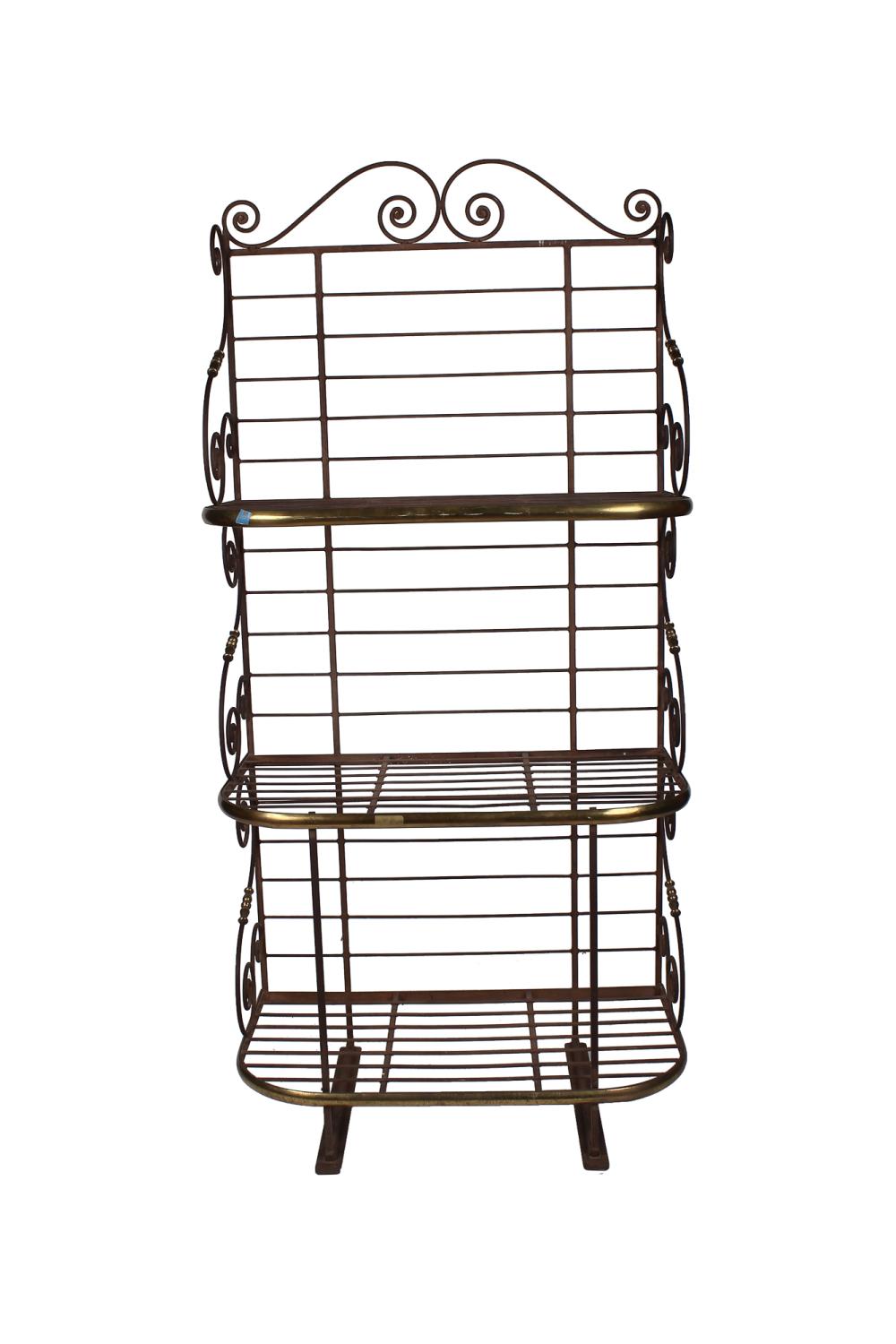 FRENCH IRON & BRASS BAKERS RACKwith