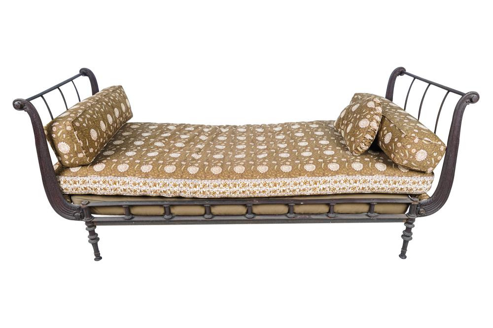 FRENCH IRON DAYBEDwith green and