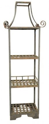FRENCH IRON GARDEN ETAGERE, HE