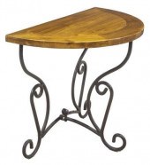 FRENCH IRON & WOOD DEMILUNE BI
