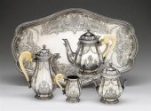 French ivory mounted silver fi