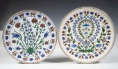 FRENCH IZNIK STYLE CHARGERS, O