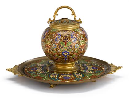 French 'Japonism' gilt bronze and