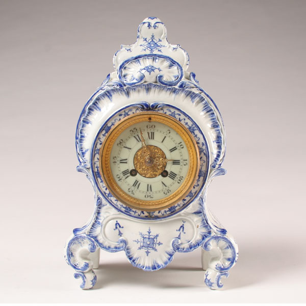 French Japy Freres hand painted